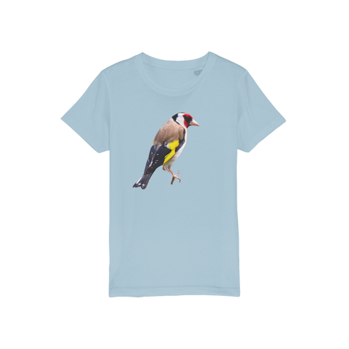 Kids light blue goldfinch t-shirt