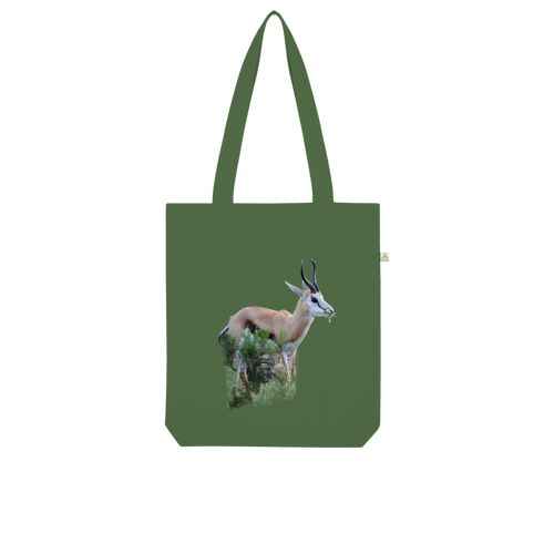 Springbok | Animals of Africa Collection | Organic Tote Bag - Sharasaur