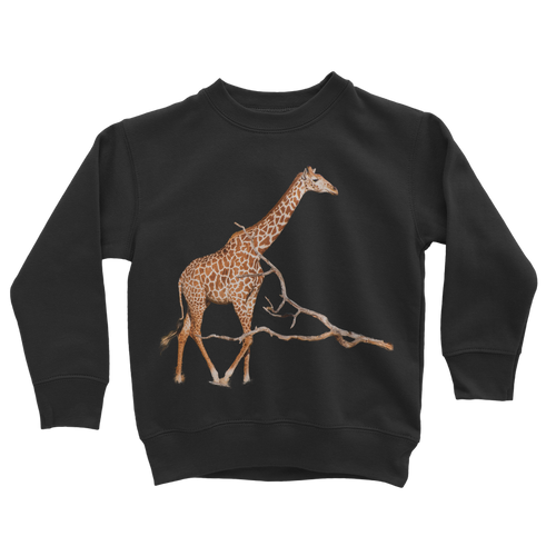 black african giraffe sweatshirt for kids