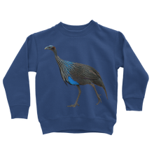 Load image into Gallery viewer, Vulturine Guinea Fowl Sweatshirt for Kids
