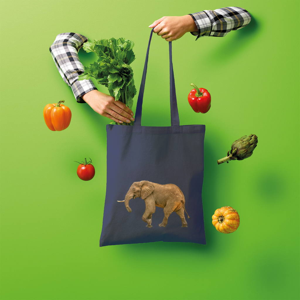 Elephant Tote Bag (Shopper style)