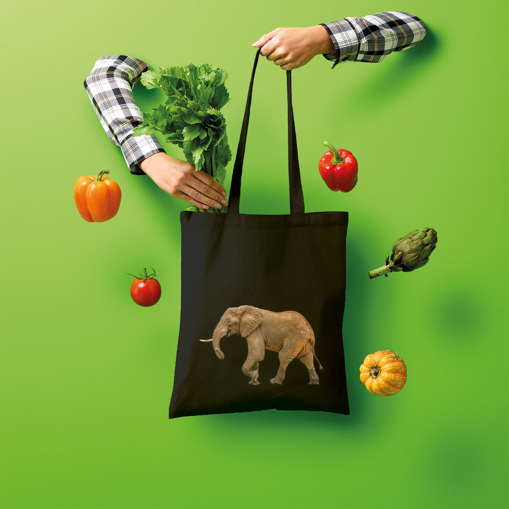 Elephant Tote Bag (Shopper style)