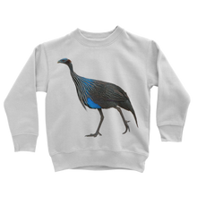 Load image into Gallery viewer, Vulturine Guinea Fowl Sweatshirt for Kids
