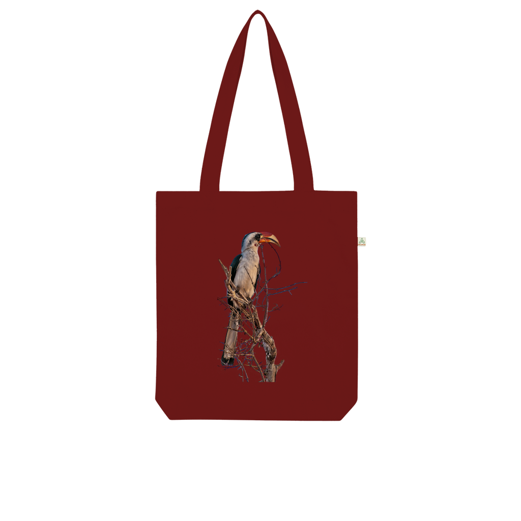 Red-Billed Hornbill Tote Bag (Organic cotton)