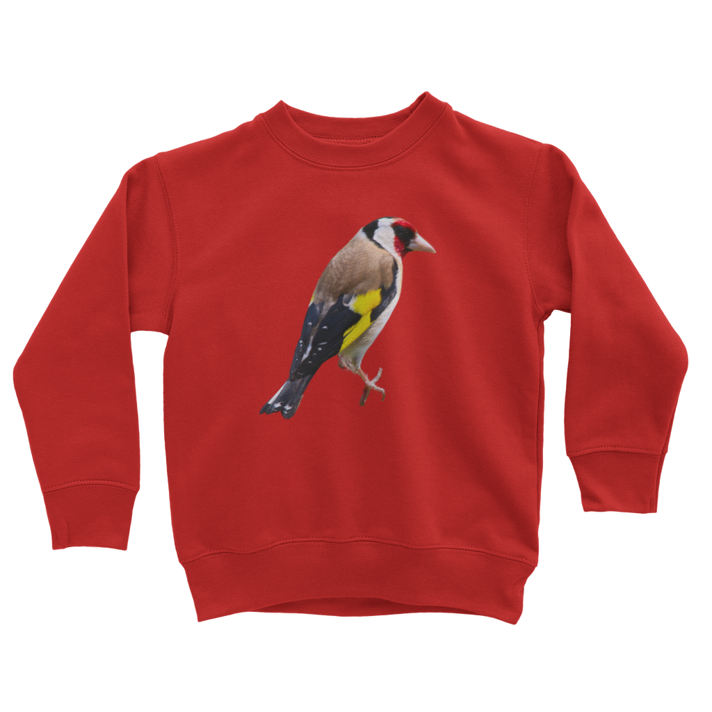 kids goldfinch sweatshirt in candy red