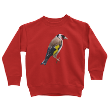 Load image into Gallery viewer, kids goldfinch sweatshirt in candy red

