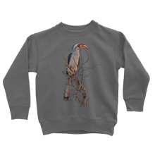 Load image into Gallery viewer, dark grey hornbill sweatshirt for kids
