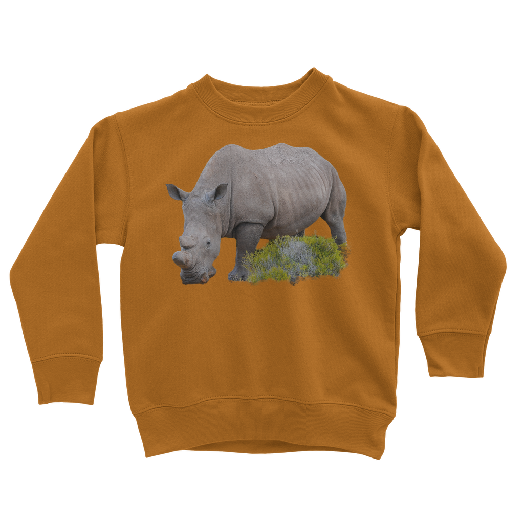 African Rhino Sweatshirt for Kids