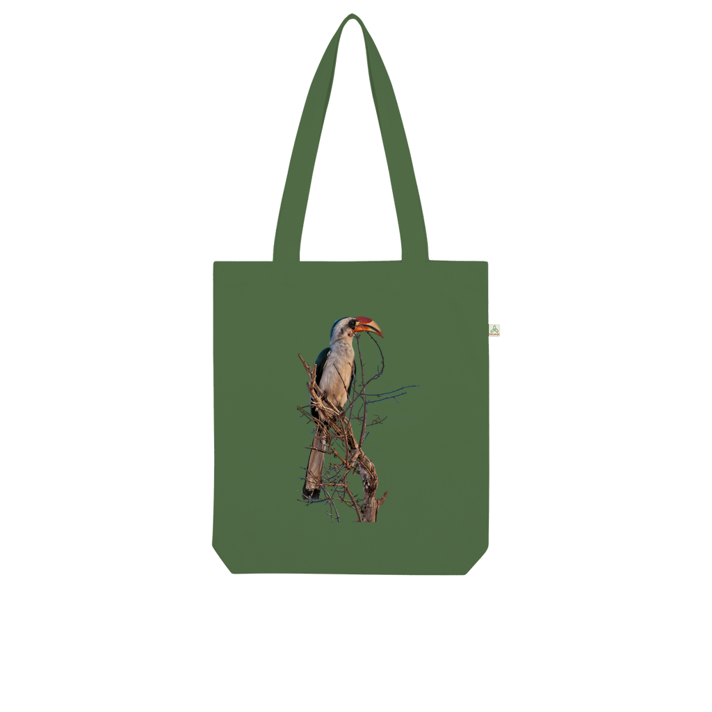 Red-Billed Hornbill Tote Bag (Organic cotton)