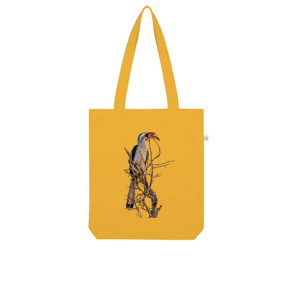 Red-Billed Hornbill Tote Bag (Organic cotton)