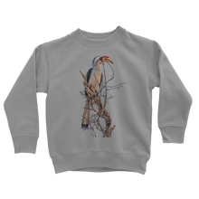 Load image into Gallery viewer, grey hornbill sweatshirt for kids
