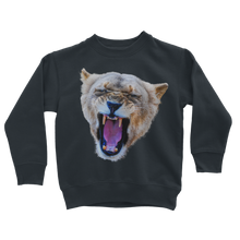 Load image into Gallery viewer, navy african lioness sweatshirt for kids
