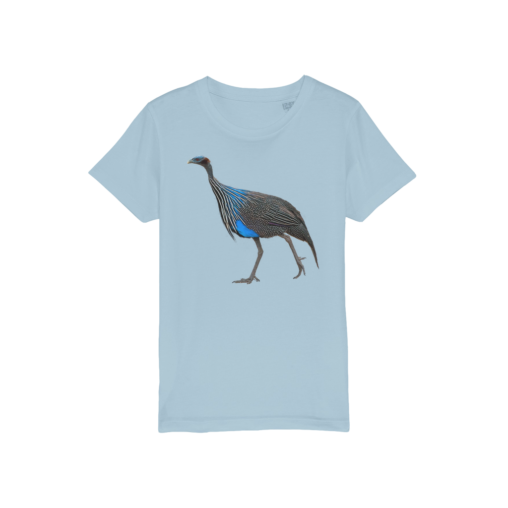 Vulturine Guinea Fowl Kids T-Shirt (Organic)