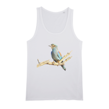 Load image into Gallery viewer, Eurasian Roller | Birds of Africa Collection | Organic Jersey Unisex Tank Top - Sharasaur
