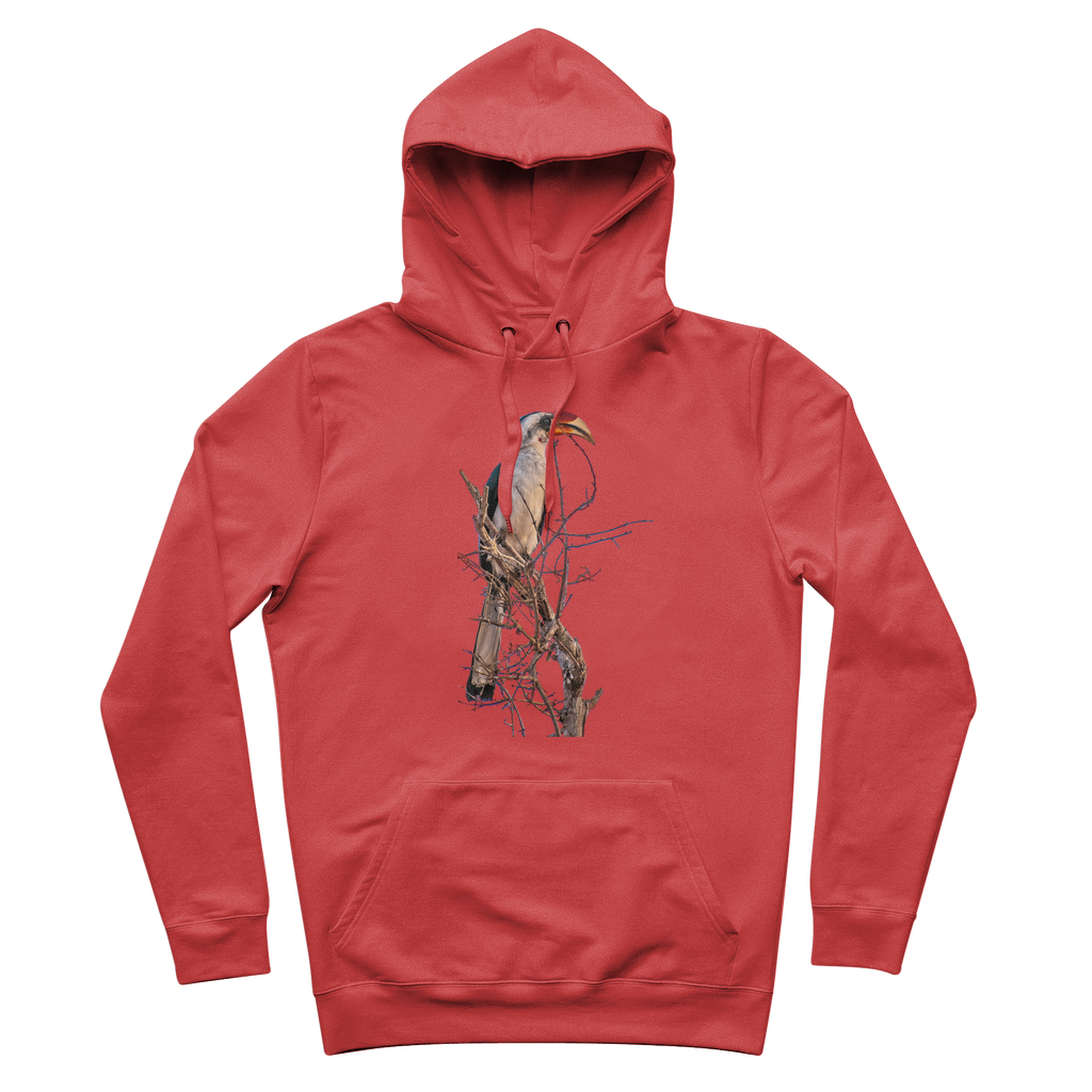 Red Billed Hornbill Hoodie