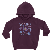 Load image into Gallery viewer, burgundy floral hoodie for kids
