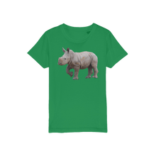 Load image into Gallery viewer, Kids Emerald Green Baby Rhino t-shirt 
