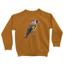 Load image into Gallery viewer, kids goldfinch sweatshirt in mustard orange
