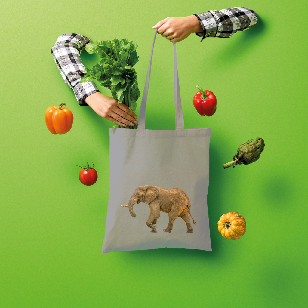 Elephant Tote Bag (Shopper style)