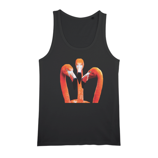 Orange Flamingo Tank Top for Men