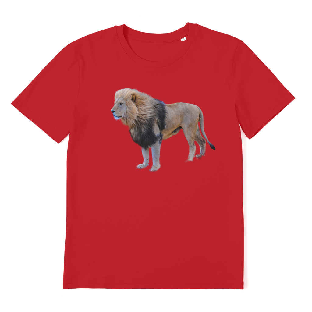 lion shirt for men and women in red