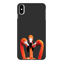 Load image into Gallery viewer, Orange Flamingo Phone Case (Hard, Black)
