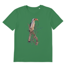 Load image into Gallery viewer, Red Billed Hornbill T-Shirt (Organic)
