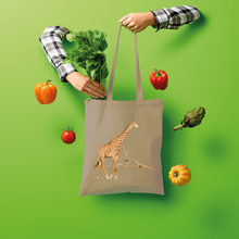 Load image into Gallery viewer, Giraffe Tote Bag (Shopper style)
