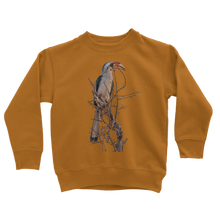 Load image into Gallery viewer, mustard hornbill sweatshirt for kids
