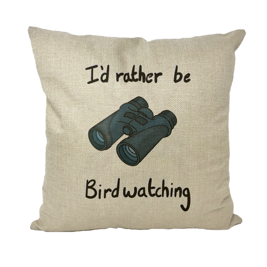 I'd rather be birdwatching Throw Pillows