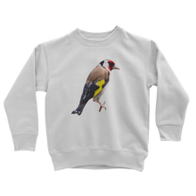 Load image into Gallery viewer, kids goldfinch sweatshirt in white
