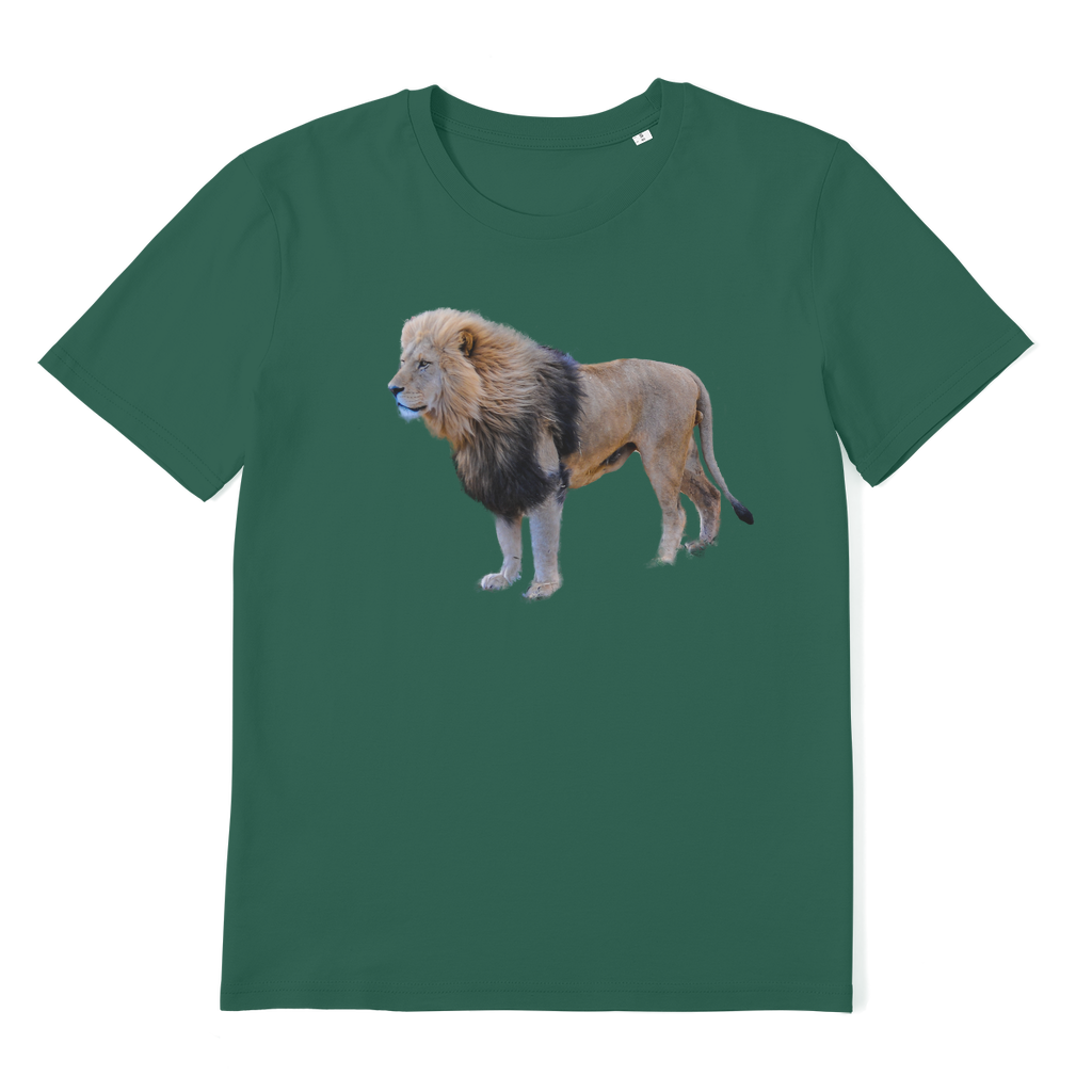 lion tshirt in green