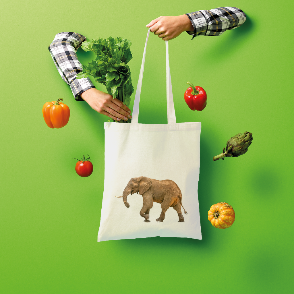 Elephant Tote Bag (Shopper style)