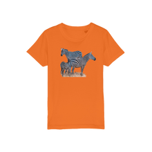 Load image into Gallery viewer, kids zebra shirt in orange
