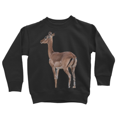 black african impala sweatshirt for kids