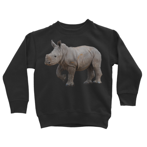 Baby Rhino | Animals of Africa | Classic Kids Sweatshirt - Sharasaur