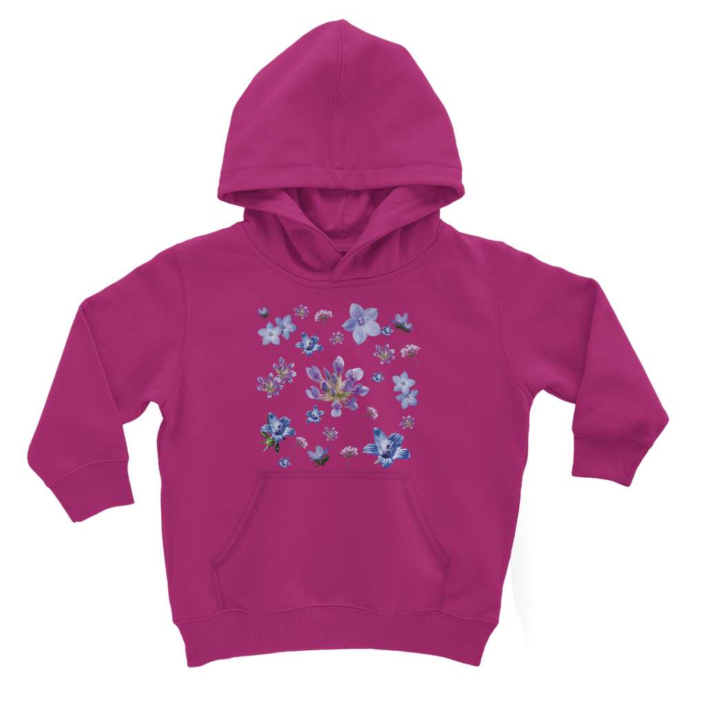 hot pink floral hoodie for kids