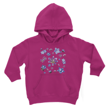 Load image into Gallery viewer, hot pink floral hoodie for kids
