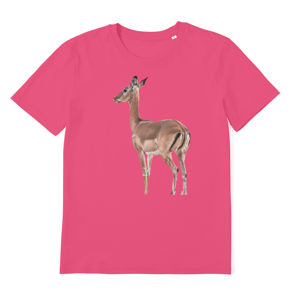 Pink T-shirt with an african impala