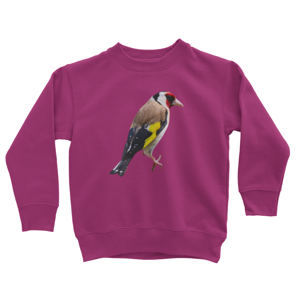 kids goldfinch sweatshirt in hot pink