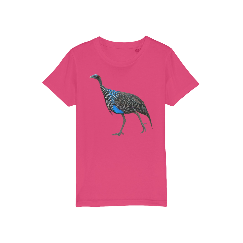 Vulturine Guinea Fowl Kids T-Shirt (Organic)