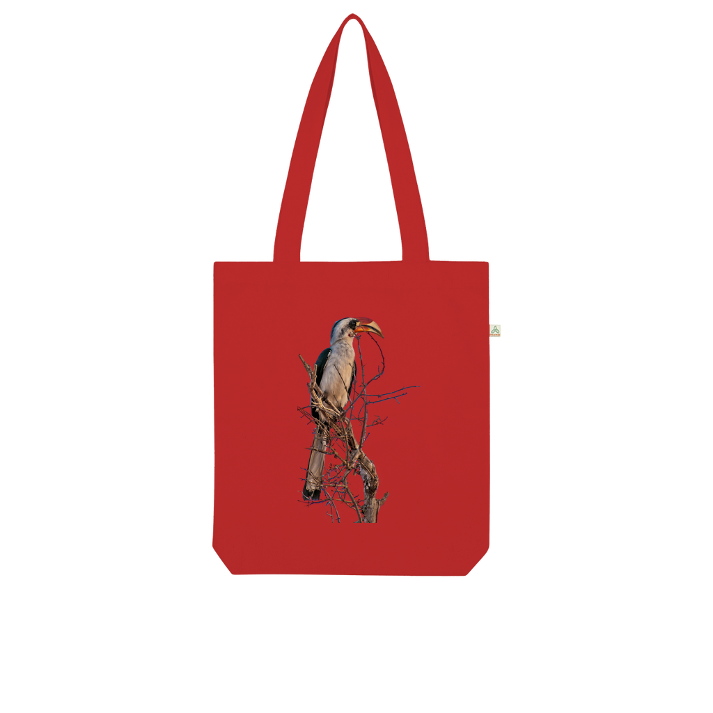 Red-Billed Hornbill Tote Bag (Organic cotton)