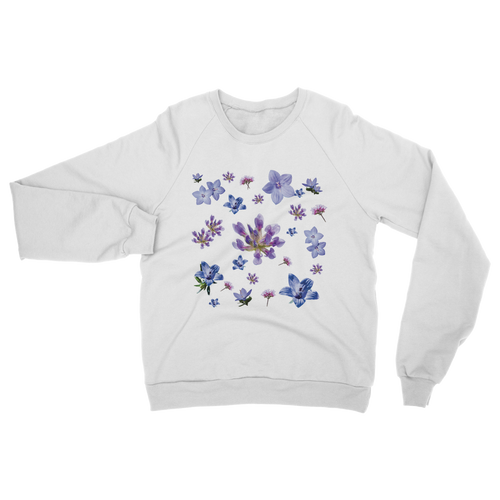 white wildflower floral sweatshirt 