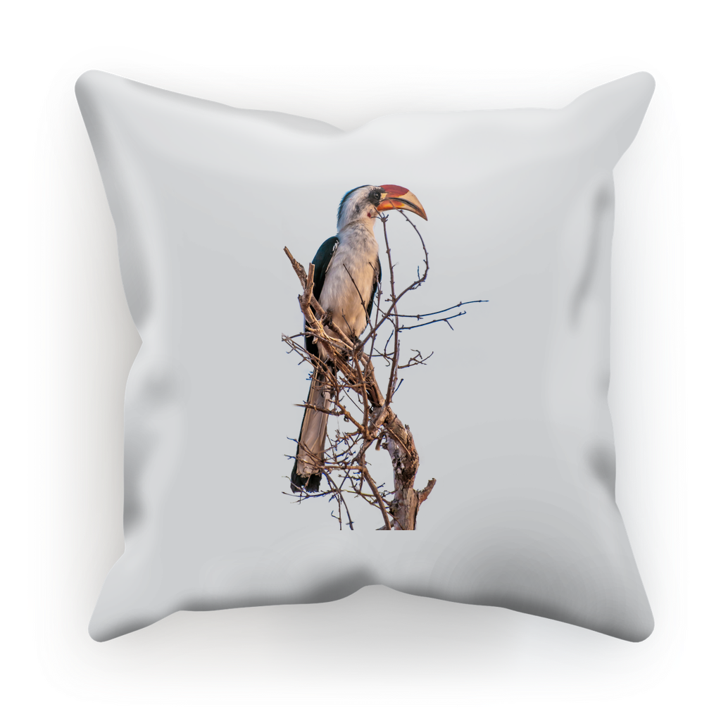 Red-Billed Hornbill Cushion Cover