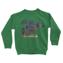 Load image into Gallery viewer, Zebra Classic Kids Sweatshirt
