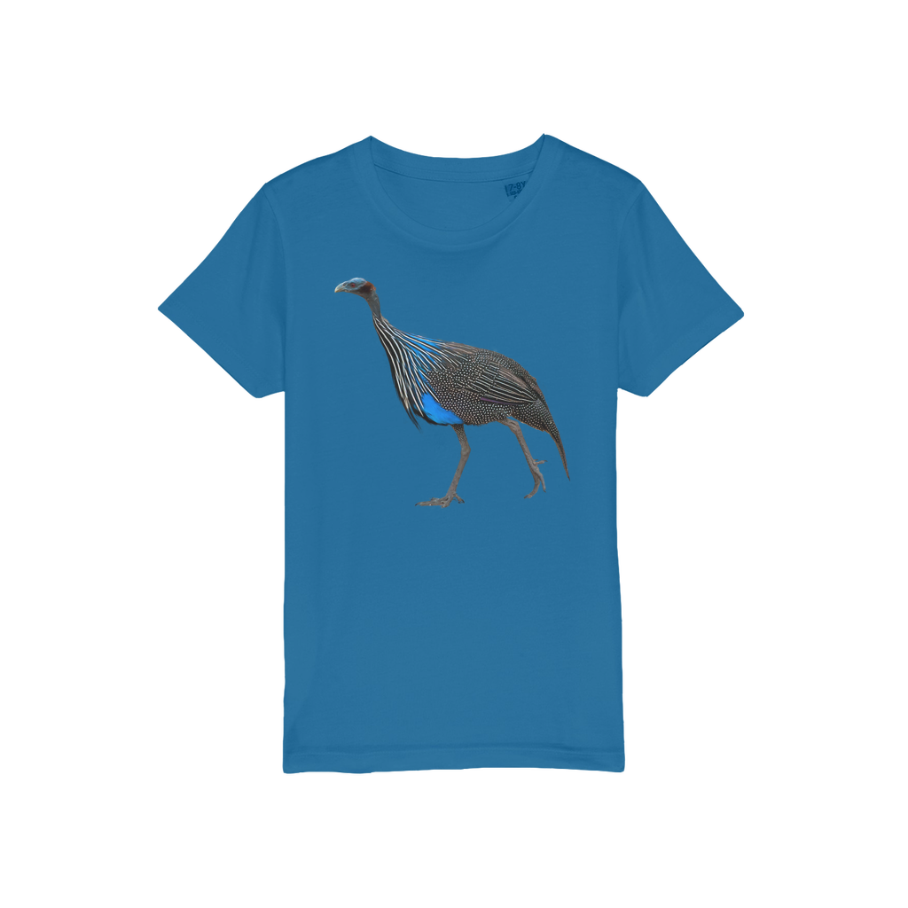 Vulturine Guinea Fowl Kids T-Shirt (Organic)