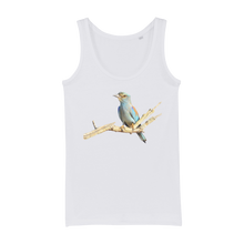Load image into Gallery viewer, Eurasian Roller | Birds of Africa Collection | Organic Jersey Womens Tank Top - Sharasaur
