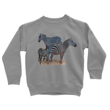 Load image into Gallery viewer, Zebra Classic Kids Sweatshirt
