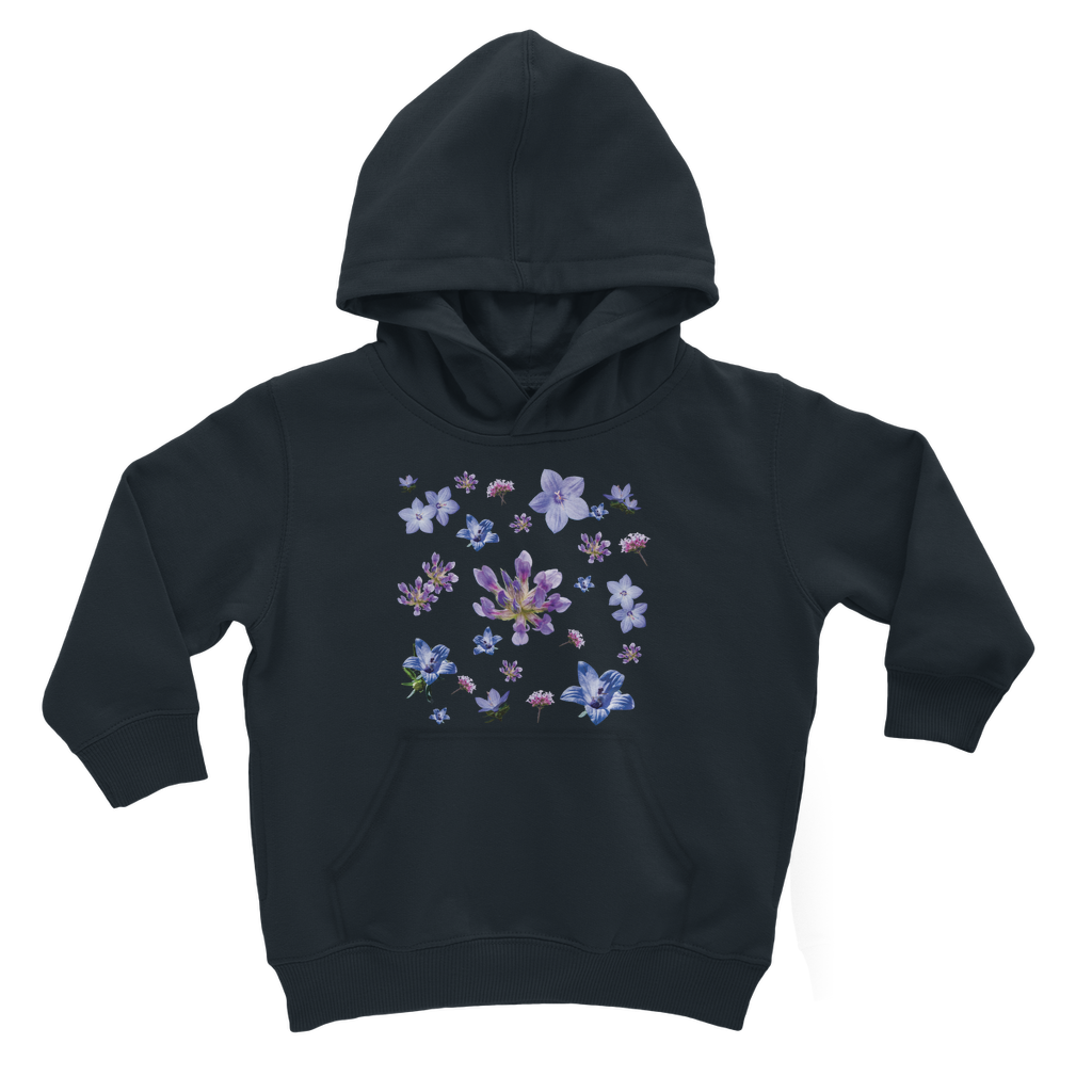 navy floral hoodie for kids