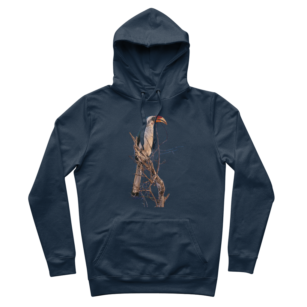 Red Billed Hornbill Hoodie